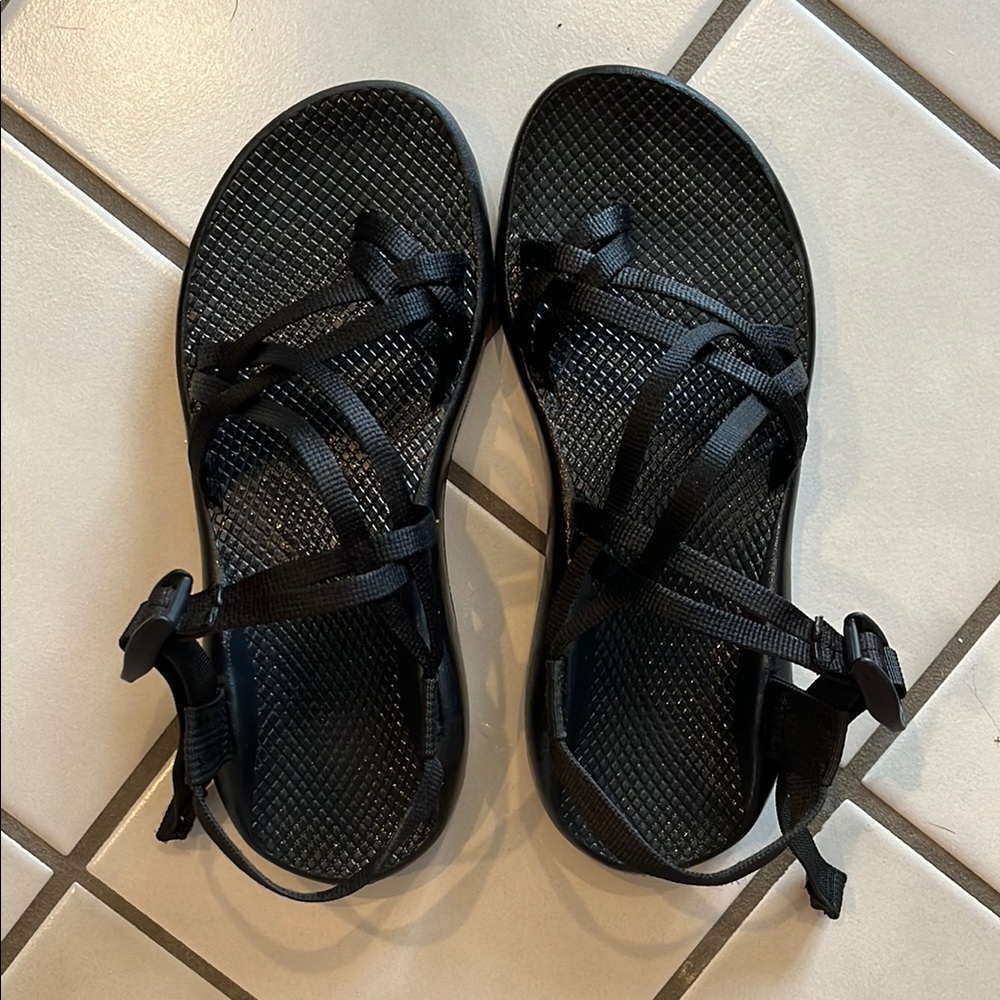 Black Strappy Sandals